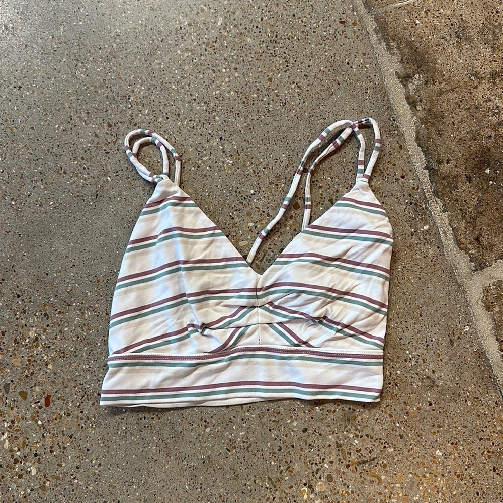 Stripe Sports Bra